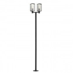 Farola de jardín exterior E27 Daroca Inspire 210 cm aluminio negro resistencia IP54