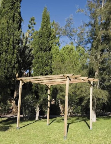 Faura Kit Pérgola Madera Natural