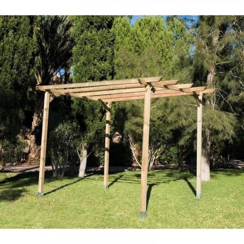 Faura Kit Pérgola Madera Natural