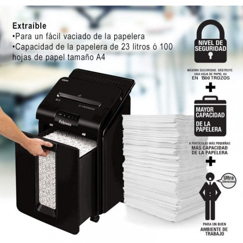 Fellowes Automax 100M Destructora de Papel 23L