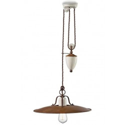 Ferroluce Grunge Lámpara colgante ajustable