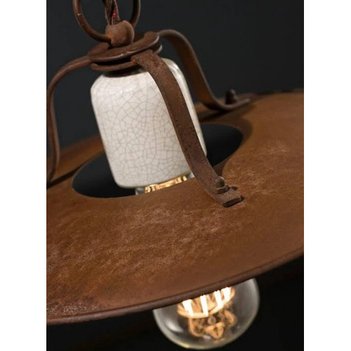 Ferroluce Grunge Lámpara colgante ajustable