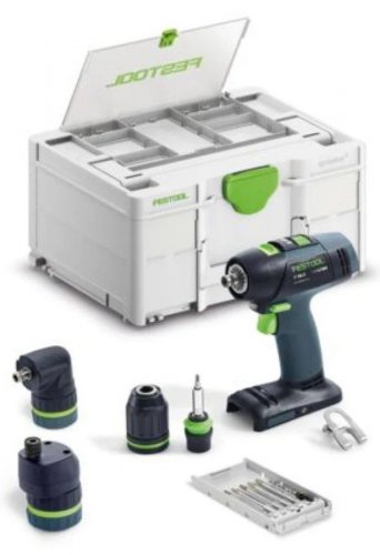 Festool Taladro atornillador a batería T18+3 Basic-Set