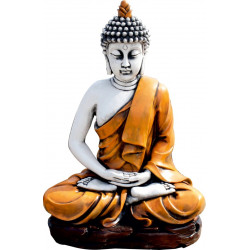 Figura decorativa Buda sereno 73 cm naranja