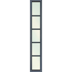 Fijo de puerta lateral Saga 100 color gris de 30x210cm