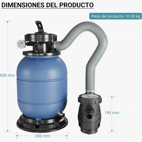 Filtro de arena Sistema de filtrado Bomba de piscina HZS-200