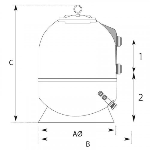 Filtro laminado Alaska Ø500