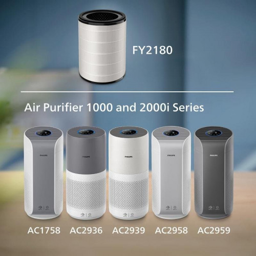 Filtro purificador de aire Philips FY2180/30 3 en 1 HEPA NanoProtect