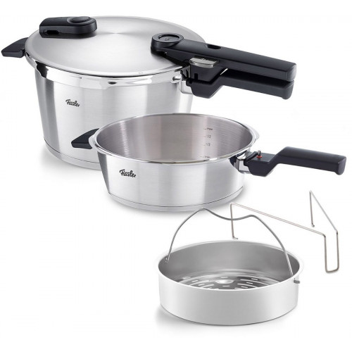 Fissler Pressure cooker Vitaquick Premium stainless steel 2-piece set