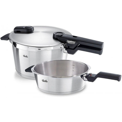 Fissler Pressure cooker Vitaquick Premium stainless steel 2-piece set