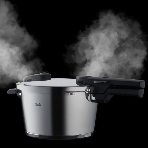 Fissler Vitaquick pressure cooker, stainless steel, 8 L, Ø 26 cm