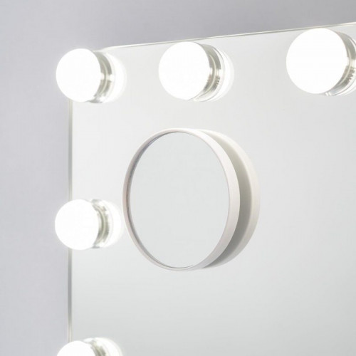 Flamingueo Kim Espejo de Maquillaje con Luz 15 LED de 3 Modos de Intensidad Ajustable Blanco