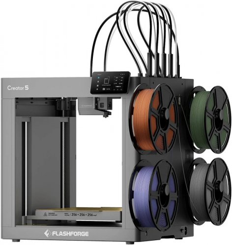 Flashforge Creator 5 Impresora 3D Multi-Color con 4 Cabezas de Herramienta