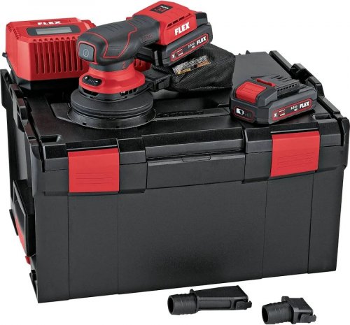 Flex ORE 2-125 SET Lijadora Exéntrica a bateria 125mm con Maletín 18 Voltios