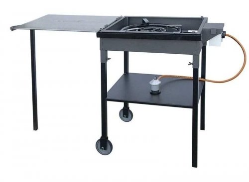 Flores Paellero Gas Plancha con Ruedas