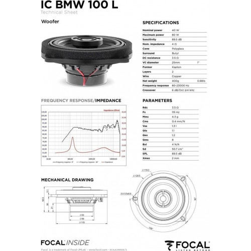 Focal IC BMW 100L
