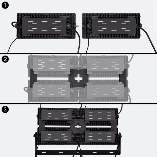 Foco Proyector LED 800W Stadium 160 lm/W IP66 LIFUD Regulable 0-10V Horizontal Blanco