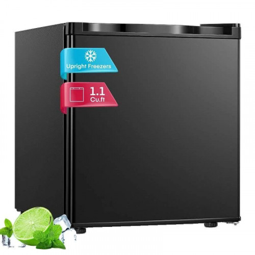 FOHERE 1.1 Cu.Ft Min Freezer Countertop for OfficeDormApartment or RV