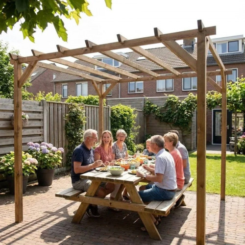 FOREST STYLE Pérgola de madera Magdalie