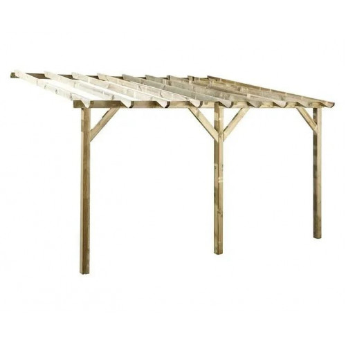 FOREST-STYLE Pérgola madera adosada etreta