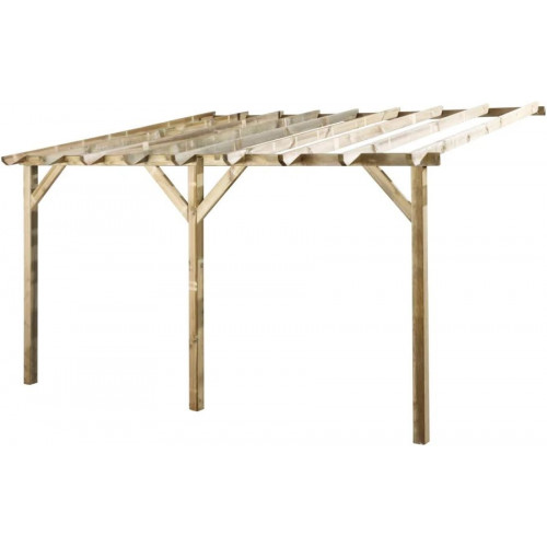 FOREST-STYLE Pérgola madera adosada etreta