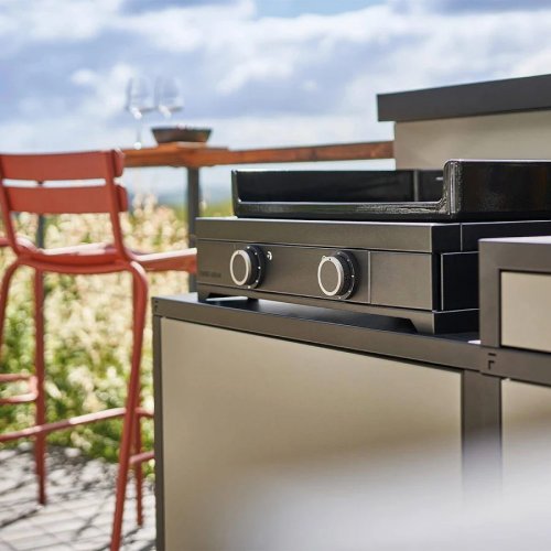 Forge Adour Plancha eléctrica 3200w 60,5x42cm negra Modern e60an