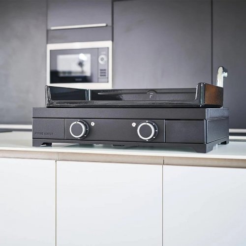 Forge Adour Plancha eléctrica 3200w 60,5x42cm negra Modern e60an
