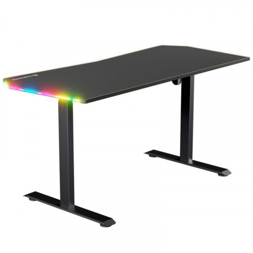 Forgeon Battleground Mesa Gaming Regulable en Altura con Motor 140x70cm RGB Negra