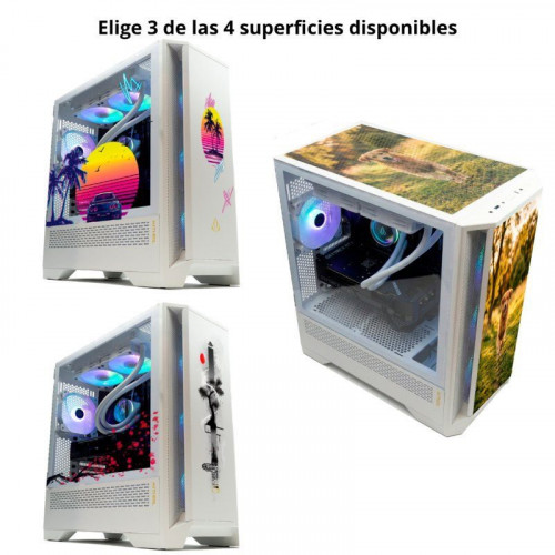 Forgeon Mithril ARGB Mesh Torre ATX Blanca con 3 superficies personalizables