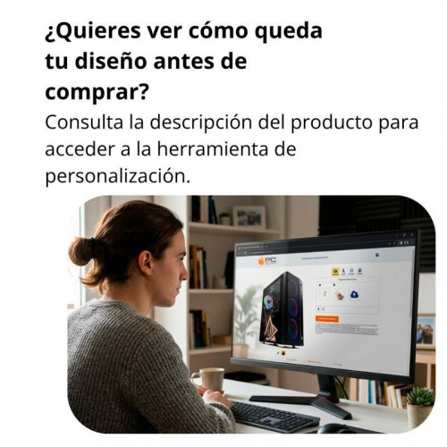 Forgeon Mithril ARGB Mesh Torre ATX Blanca con 3 superficies personalizables