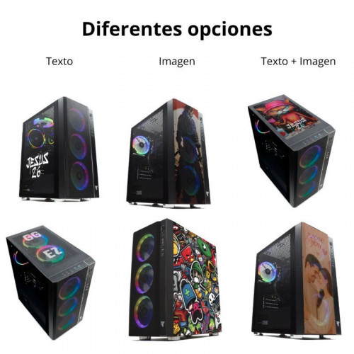 Forgeon Mithril ARGB Mesh Torre ATX Blanca con 3 superficies personalizables
