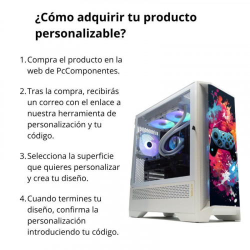 Forgeon Mithril ARGB Mesh Torre ATX Blanca con 3 superficies personalizables