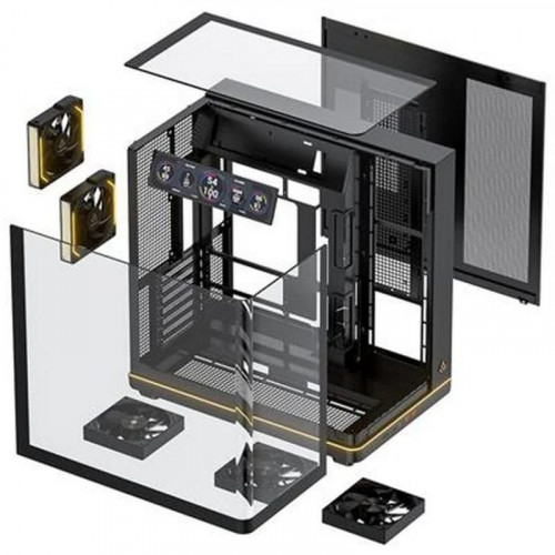 Forgeon VISION LCD ARGB Torre ATX Cristal Curvo USB-C Pantalla IPS 9,16