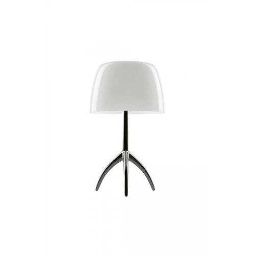 Foscarini Lumiere 05 Grande alu Lámpara de sobremesa blanco/aluminio/con interruptor