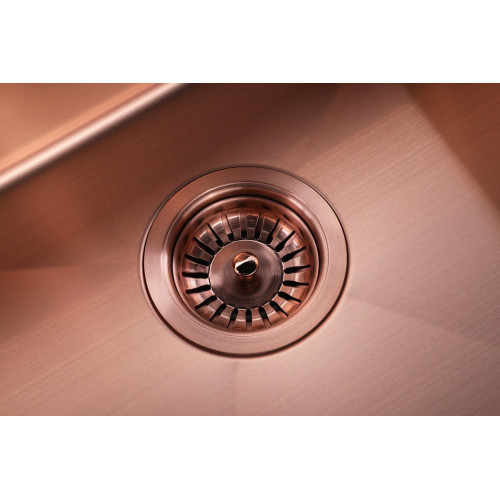 Fregadero cocina Andemen Neptuno sobre/bajo encimera/enrasado 2 senos con sifón 83.8x45.7 cm acero inox mueble a partir de 90 cm