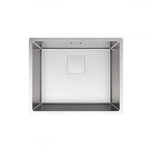 Fregadero cocina Delinia Michigan sobre/bajo encimera 1 seno con sifón 45x55 cm acero inox mueble a partir de 60 cm