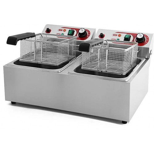 Freidora 7+7 Litros Profesional Doble de Eltron