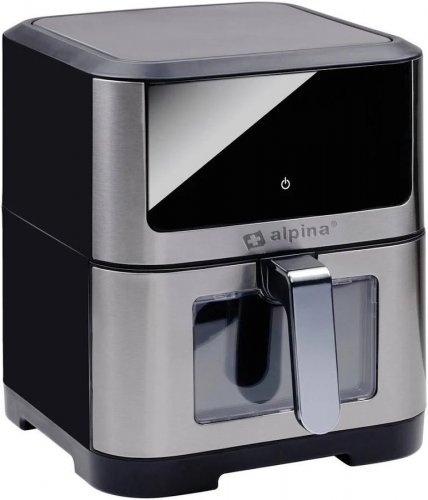 Freidora de aire Alpina 1800W 8L control táctil inox