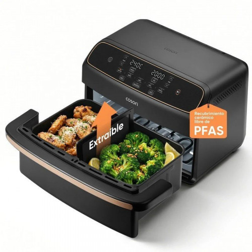 Freidora de Aire Cosori Dual Blaze Twinfry Compact 8.6L 2700W Cesta Divisible