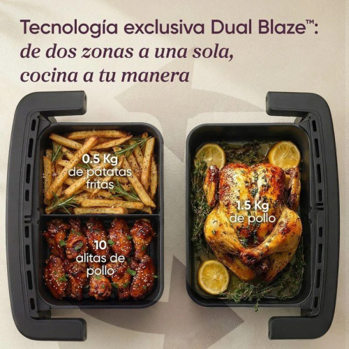 Freidora de Aire Cosori Dual Blaze Twinfry Compact 8.6L 2700W Cesta Divisible