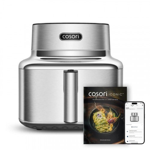 Freidora de Aire Cosori Iconic Single Chef Edition 6,2L 1725W Inoxidable con Temporizador