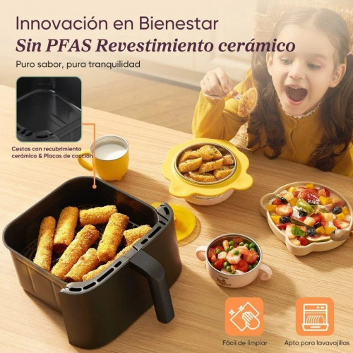 Freidora de Aire Cosori Turbo Tower Ceramic 10,8L 2630W Doble Cesta y Rejilla Extra