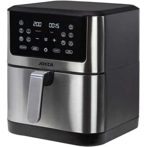 Freidora de aire digital Jocca 8L doble resistencia 1700W pantalla táctil