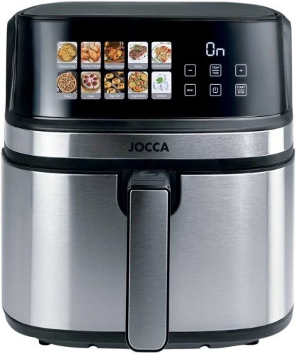 Freidora de aire digital Jocca 8L doble resistencia 1700W pantalla táctil