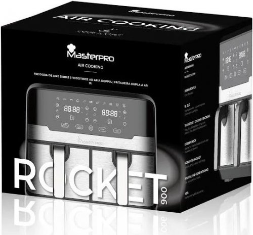 Freidora de aire Masterpro Rocket Duo 900