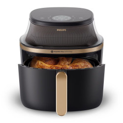 Freidora de aire Philips S3000 Dig con ventana tamaño XL y 6,2 litros Negro / Cobre