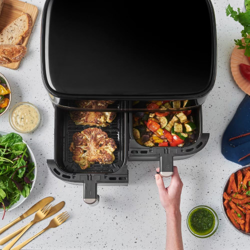 Freidora de aire Russell Hobbs Satisfry Dual Basket 9L Negro