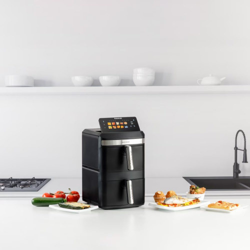 Freidora de aire Taurus Air Fry duo Slim 13 litros Negro