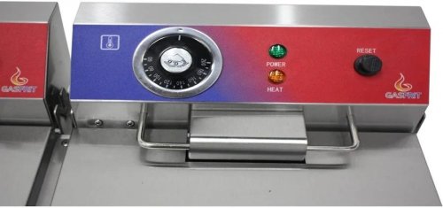 freidora electrica 10 + 10 litros con grifo termostato e.g.o