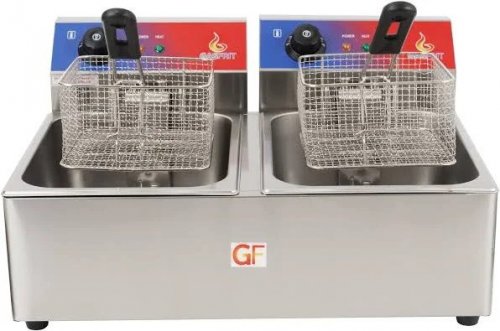 freidora electrica 10 + 10 litros con termostato E.G.O